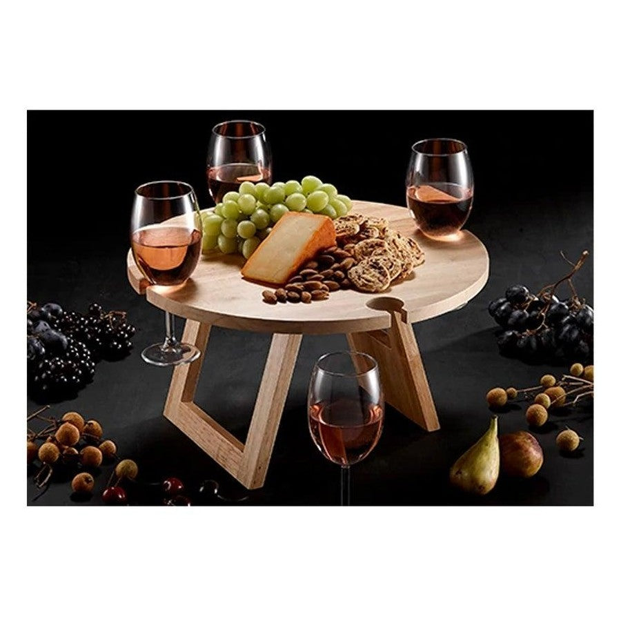 Foldable Wine & Food Picnic Table