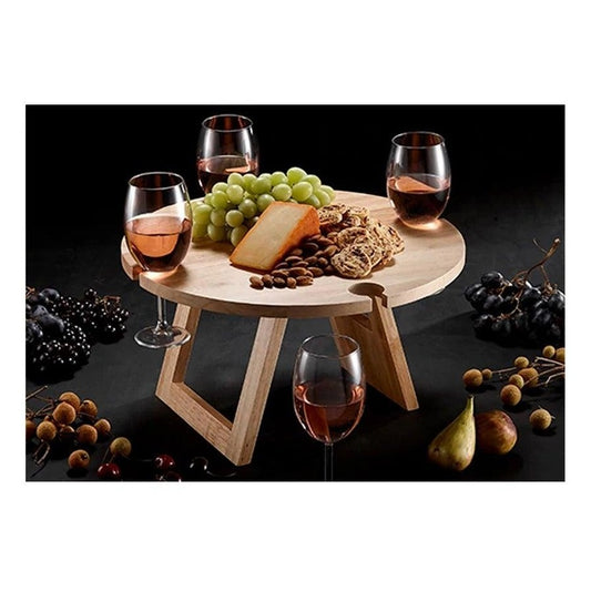 Foldable Wine & Food Picnic Table