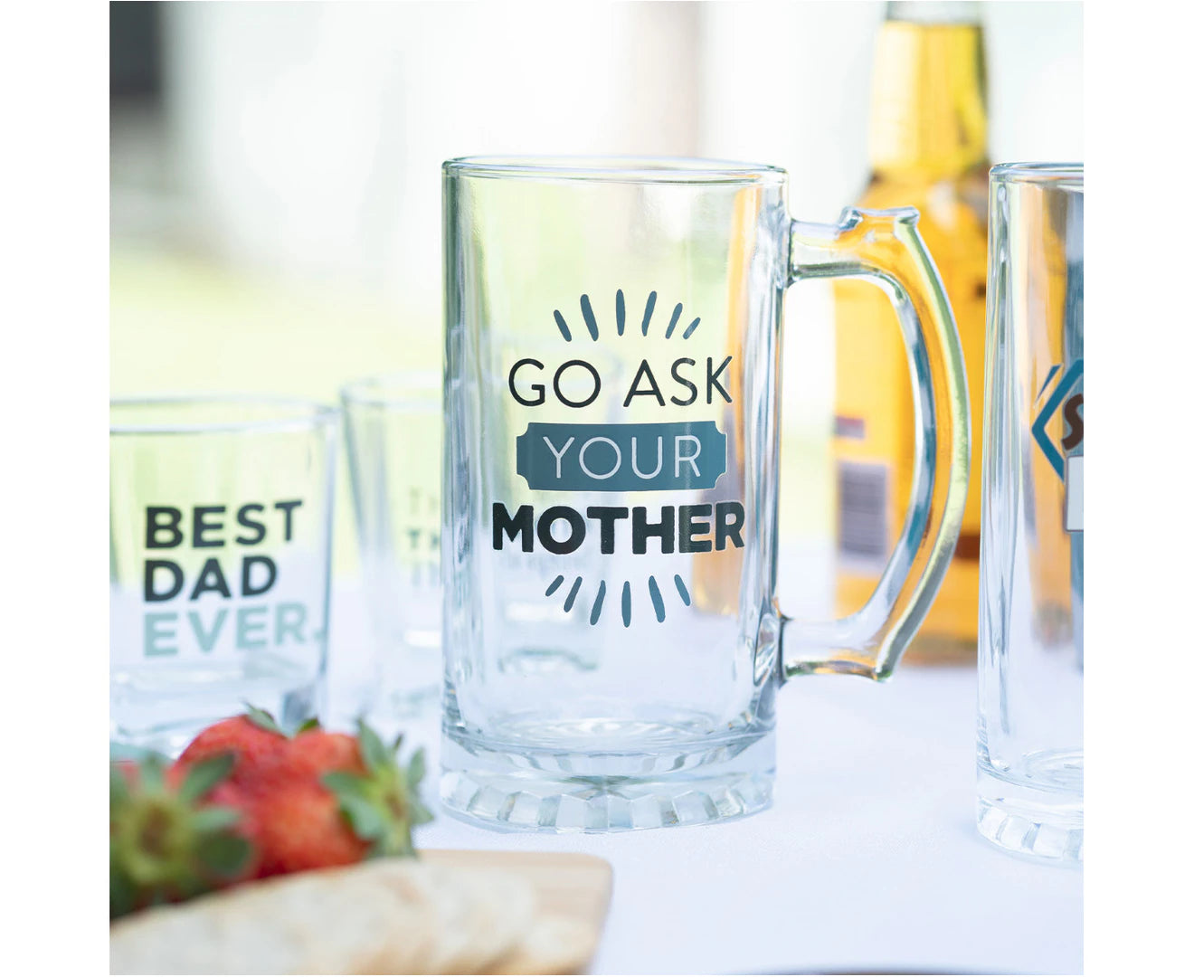 Go Ask Your Mother Beer Glass