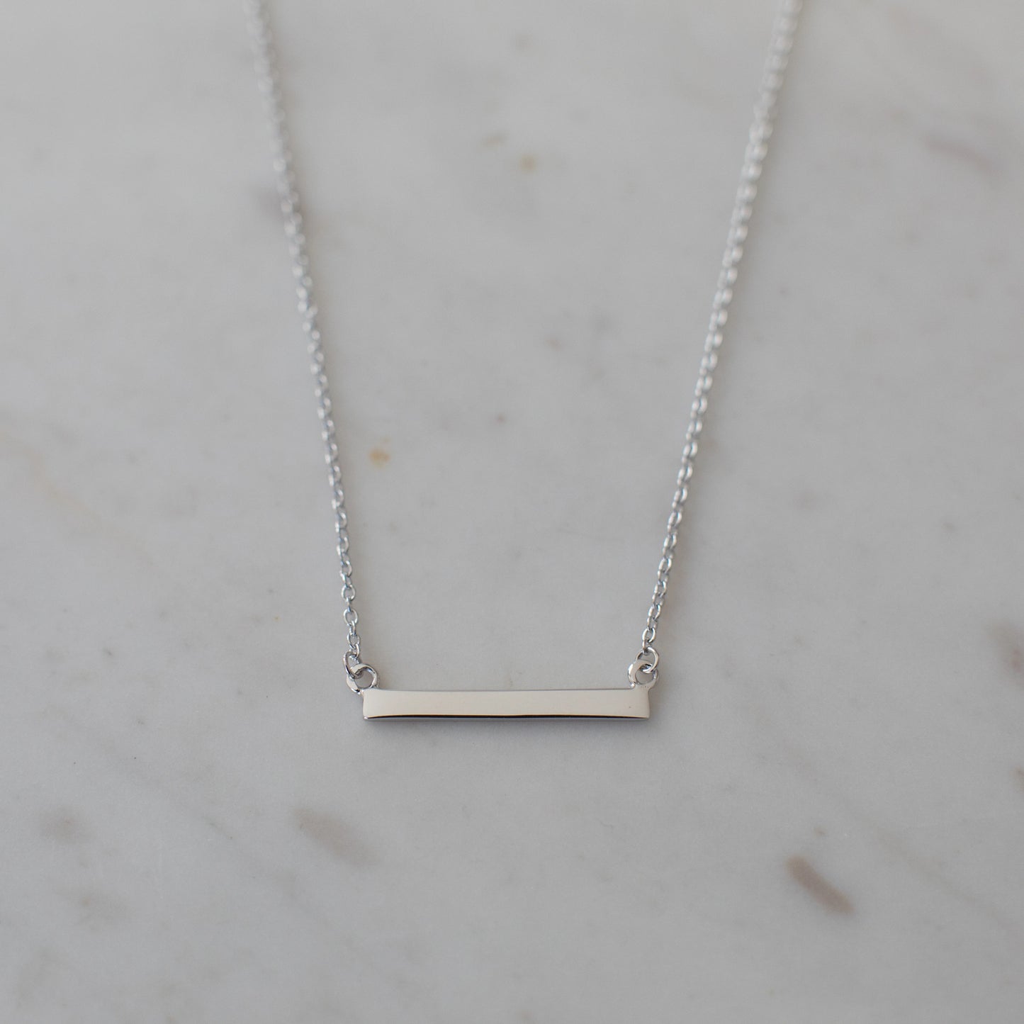 Bar Necklace Sliver - SOPHIE