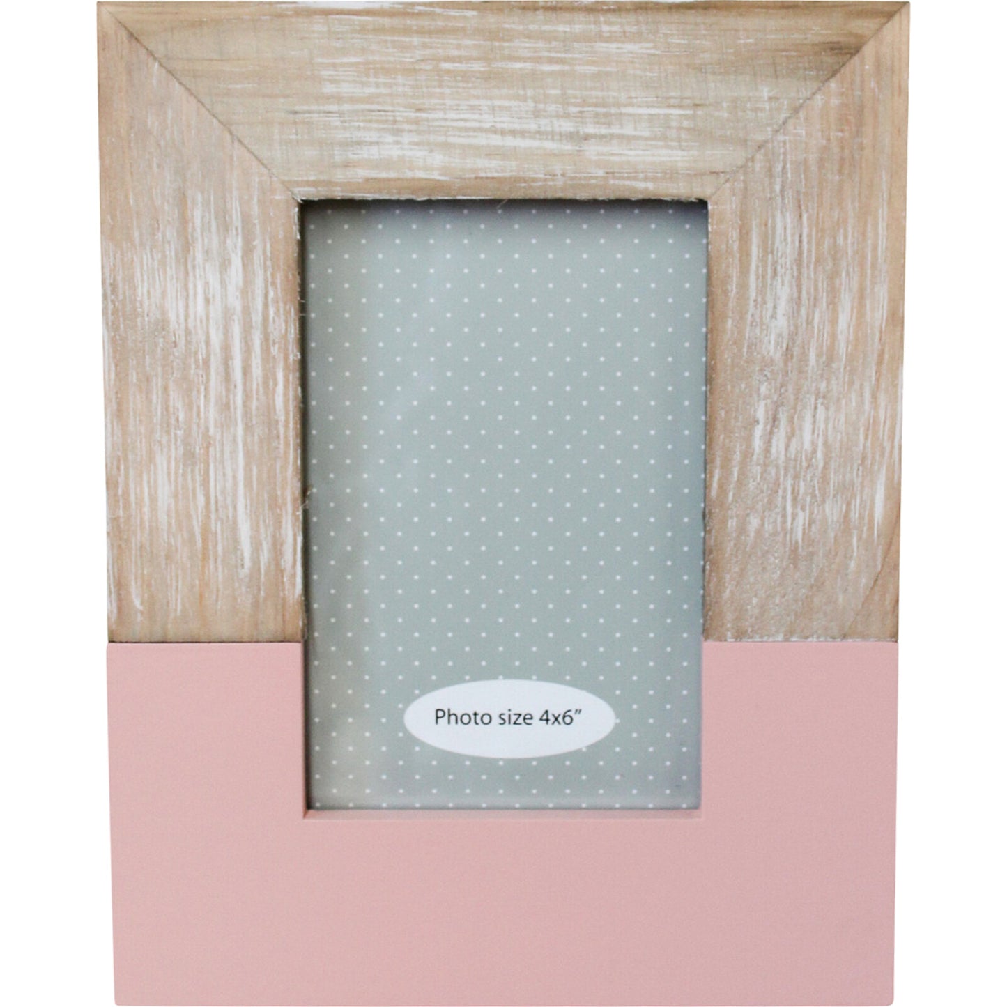 Wooden Dusty Pink Frame 4x6