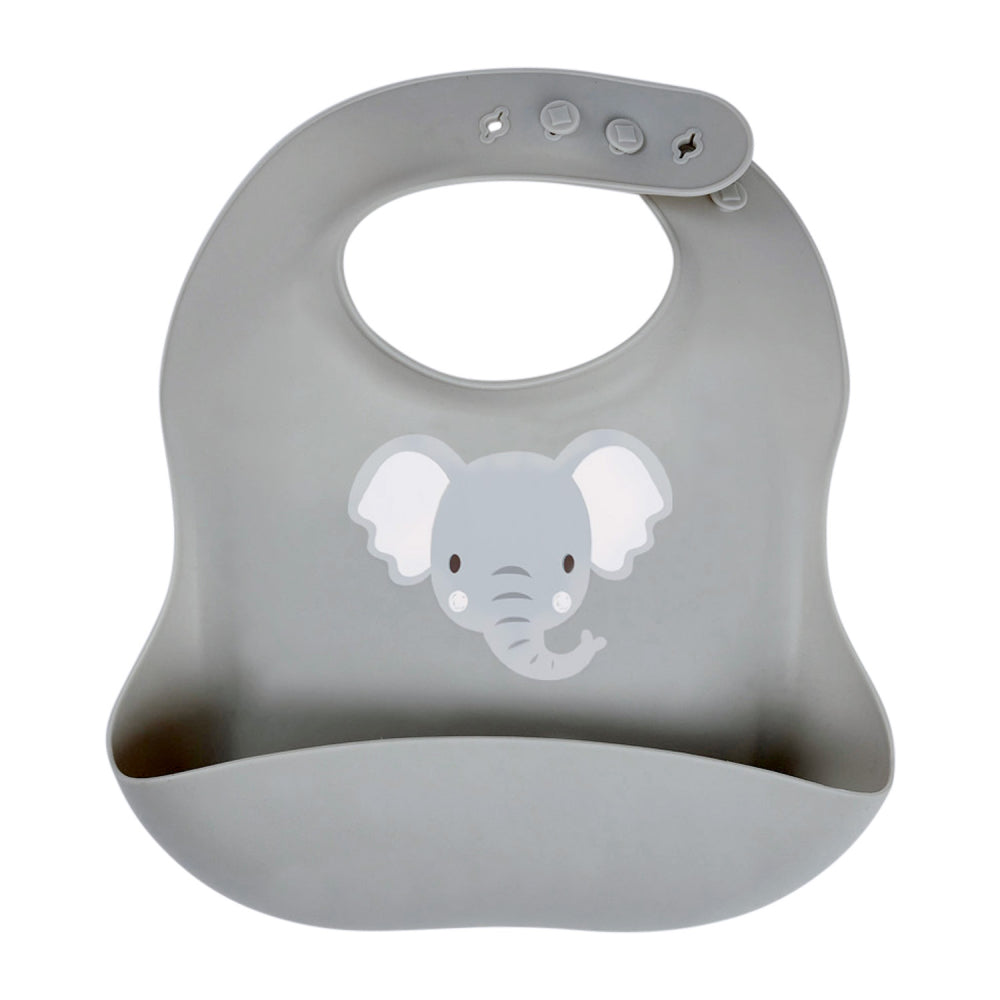 Baby Elephant Silicone Bib - SPOLSH