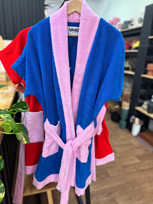 Bayside Robe Blue/Pink Size L - VANDY