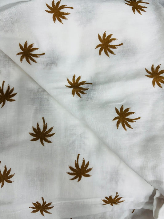 Palm Tree Print Muslin Wrap - MINI ZALI