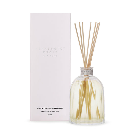 Patchouli & Bergamot Diffuser 350ml - PEPPERMINT GROVE