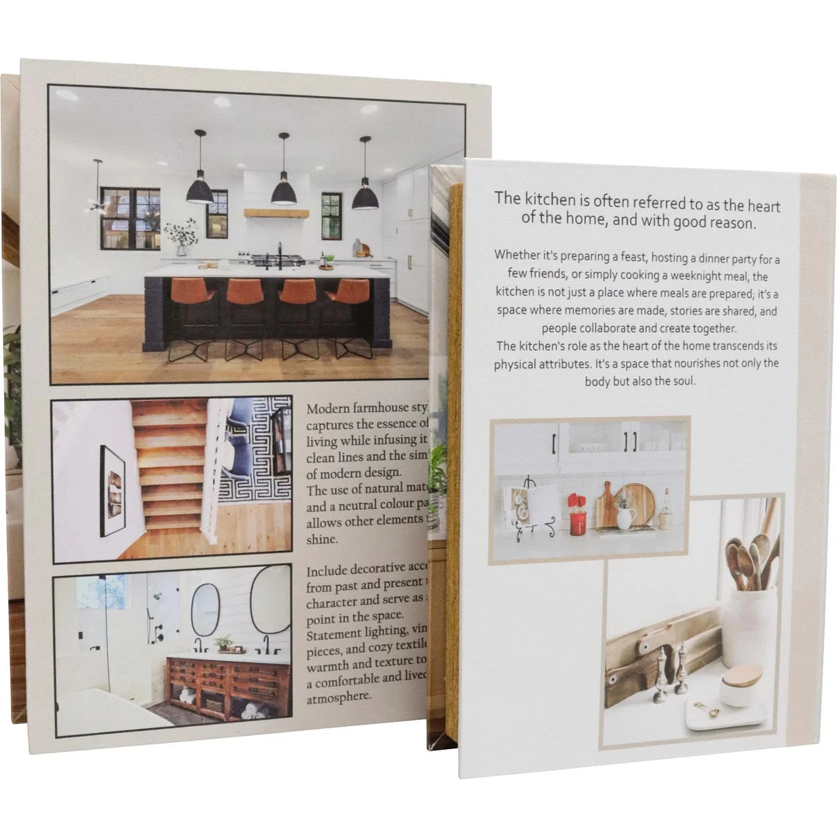 Book Box Set of 2 Rustic Home