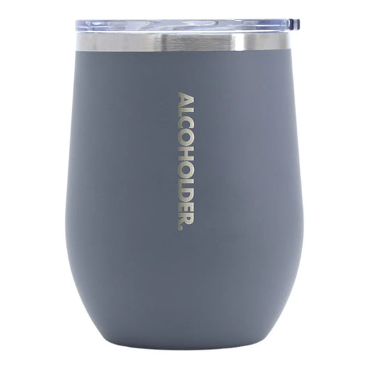 Cement Grey Stemless Vacuum Insulated Wine Tumbler - 355ml ALCOHOLDER.
