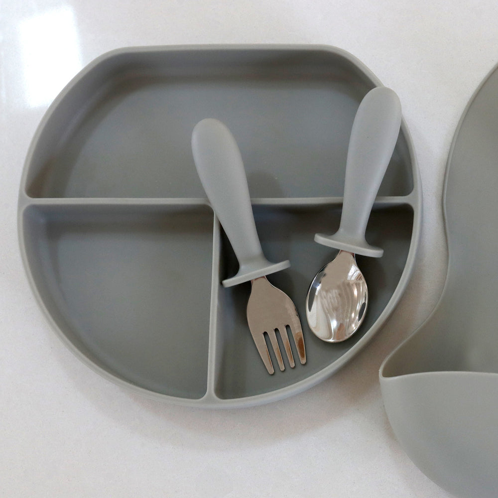 Grey Silicone Suction Plate - SPLOSH