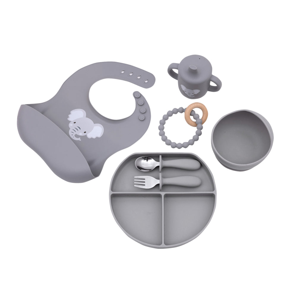 Grey Silicone Suction Plate - SPLOSH