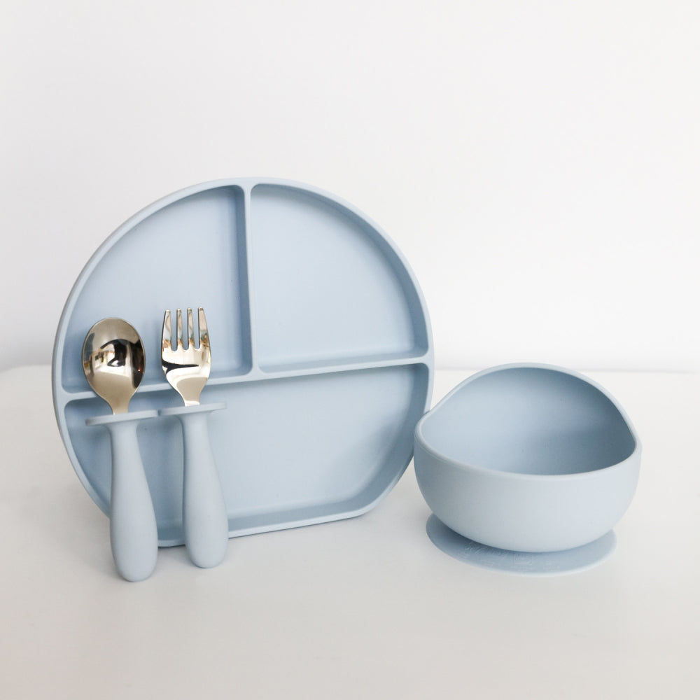 Blue Silicone Suction Bowl - SPOLSH