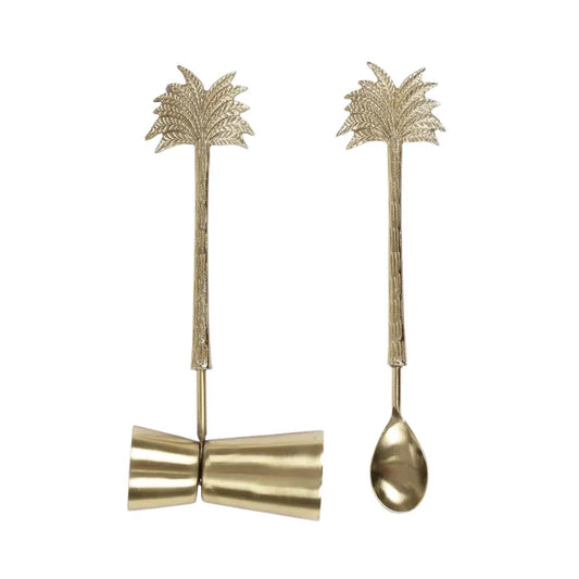 Kona Brass Cocktail Utensils Set Of 2