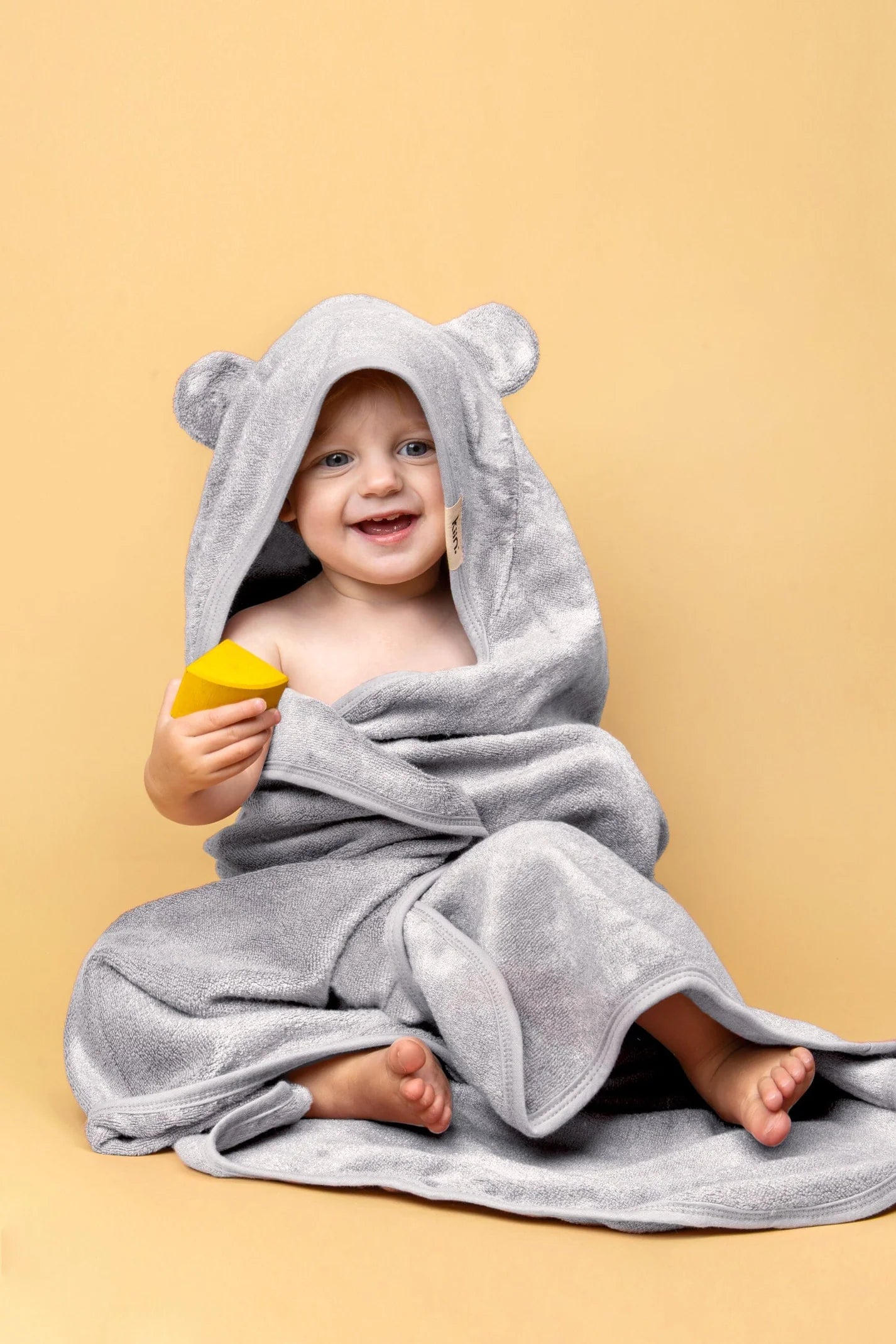 Dusky Blue Hooded Towel - KIIN BABY