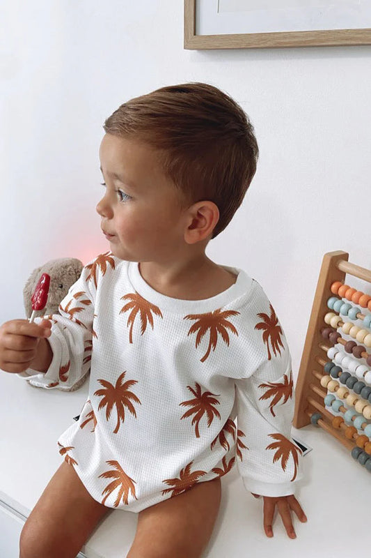 Waffle Knit Palm Romper- MINI ZALI