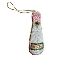 Champagne Bottle Beaded Hanging Decoration - ZODA
