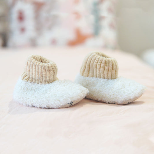 White Sparkly Snugg Up Slippers - Splosh