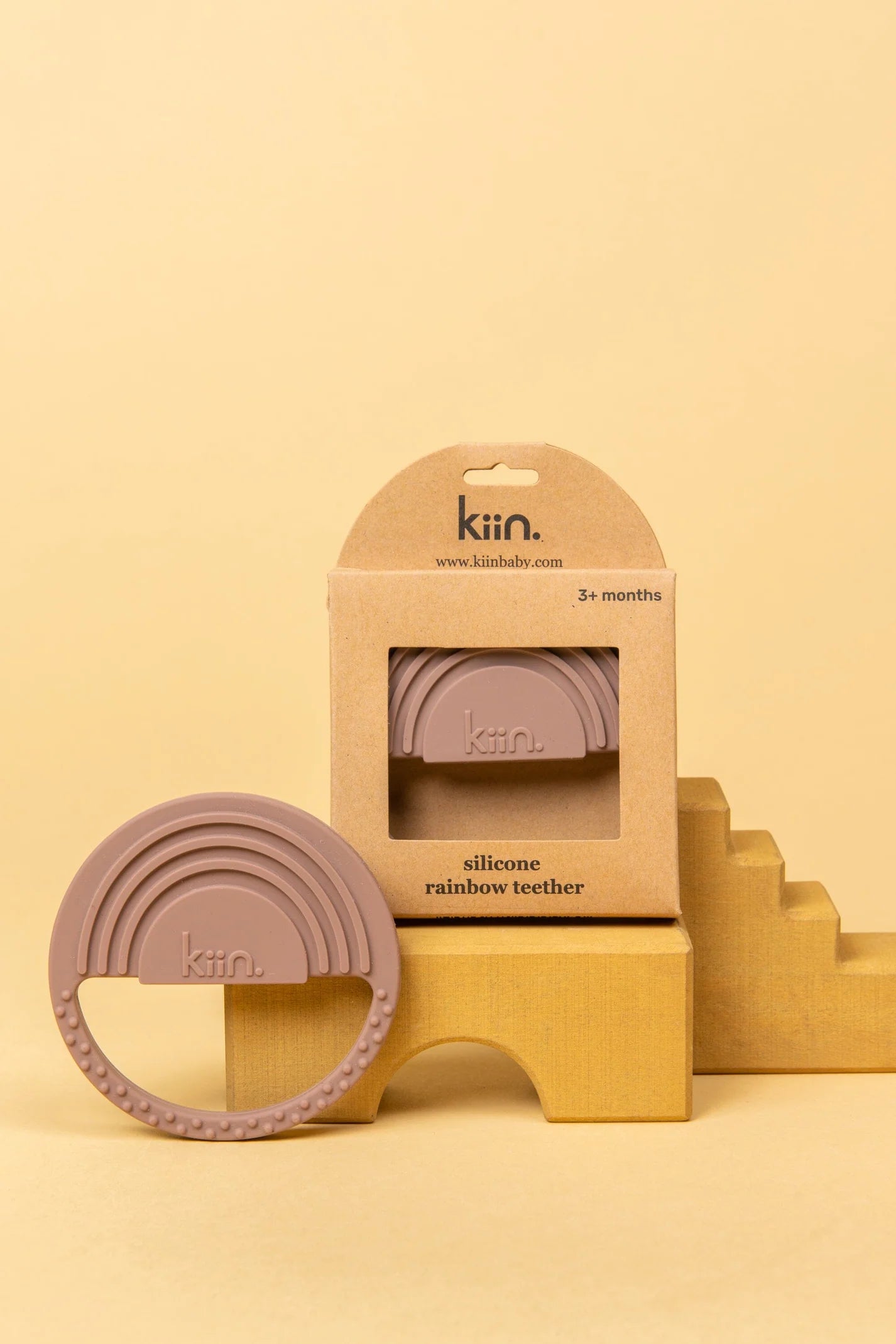 Silicone Rainbow Teether Heather - KIIN BABY