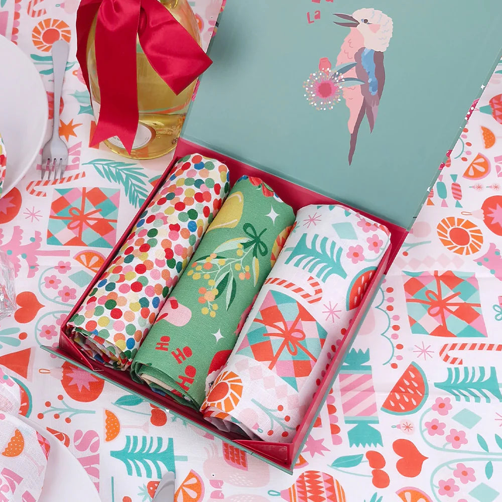 Christmas Tea Towel Set - ANNABEL TRENDS