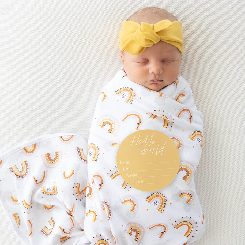 Rainbows Baby Announcement Bundle - SPLOSH