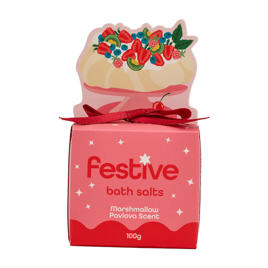 Festive Bath Salts - Marshmallow Pavlova Scent