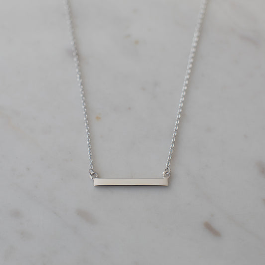 Bar Necklace Sliver - SOPHIE