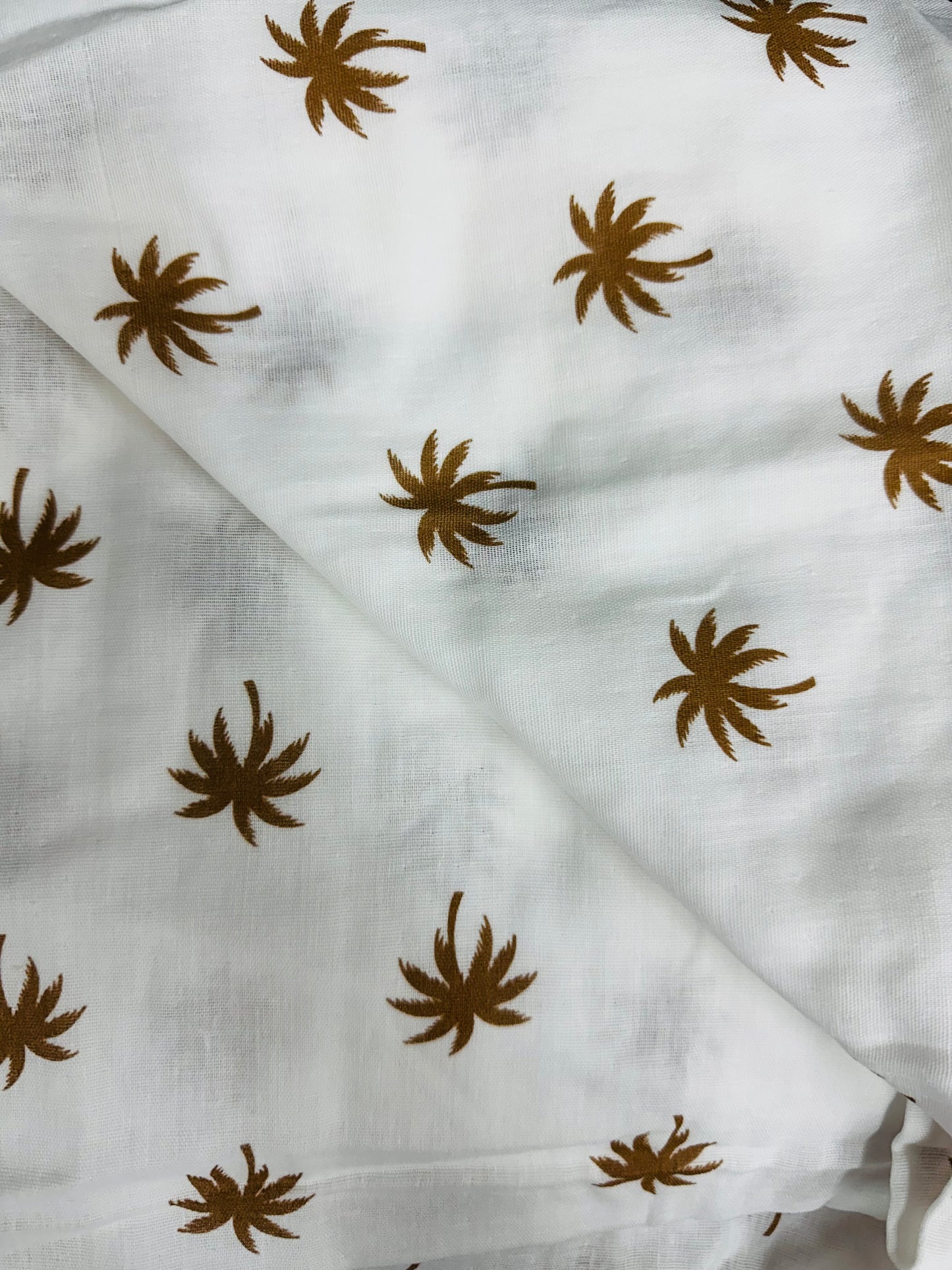Palm Tree Print Muslin Wrap - MINI ZALI