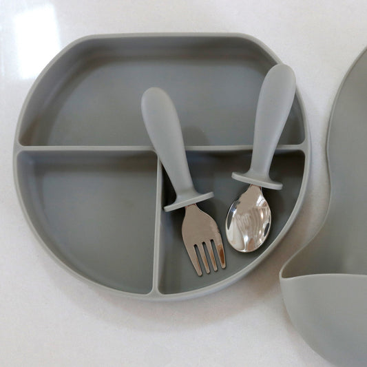 Grey Silicone Suction Plate - SPLOSH