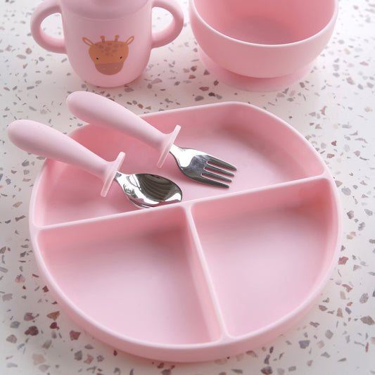 Pink Silicone Suction Plate - SPLOSH