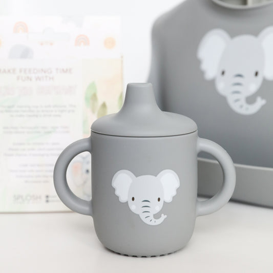 Baby Elephant Silicone Sippy Cup - SPLOSH