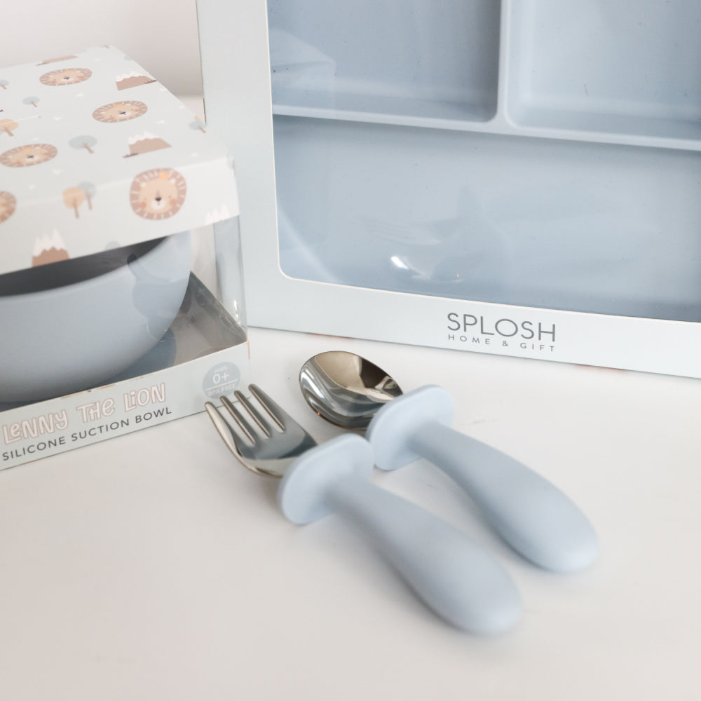 Blue Silicone Cutlery Set - SPOLSH