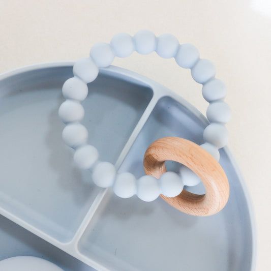 Blue Silicone Teether - SPOLSH