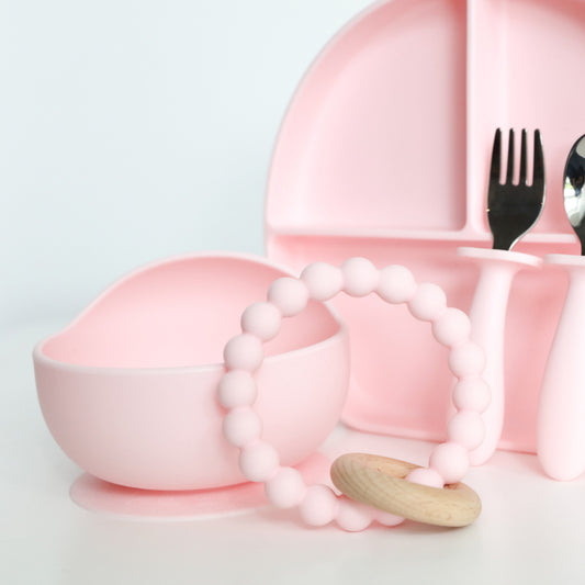 Pink Silicone Teether - SPOLSH