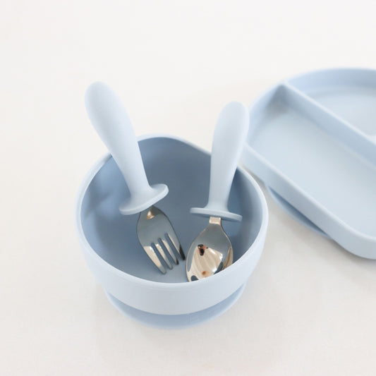 Blue Silicone Suction Bowl - SPOLSH