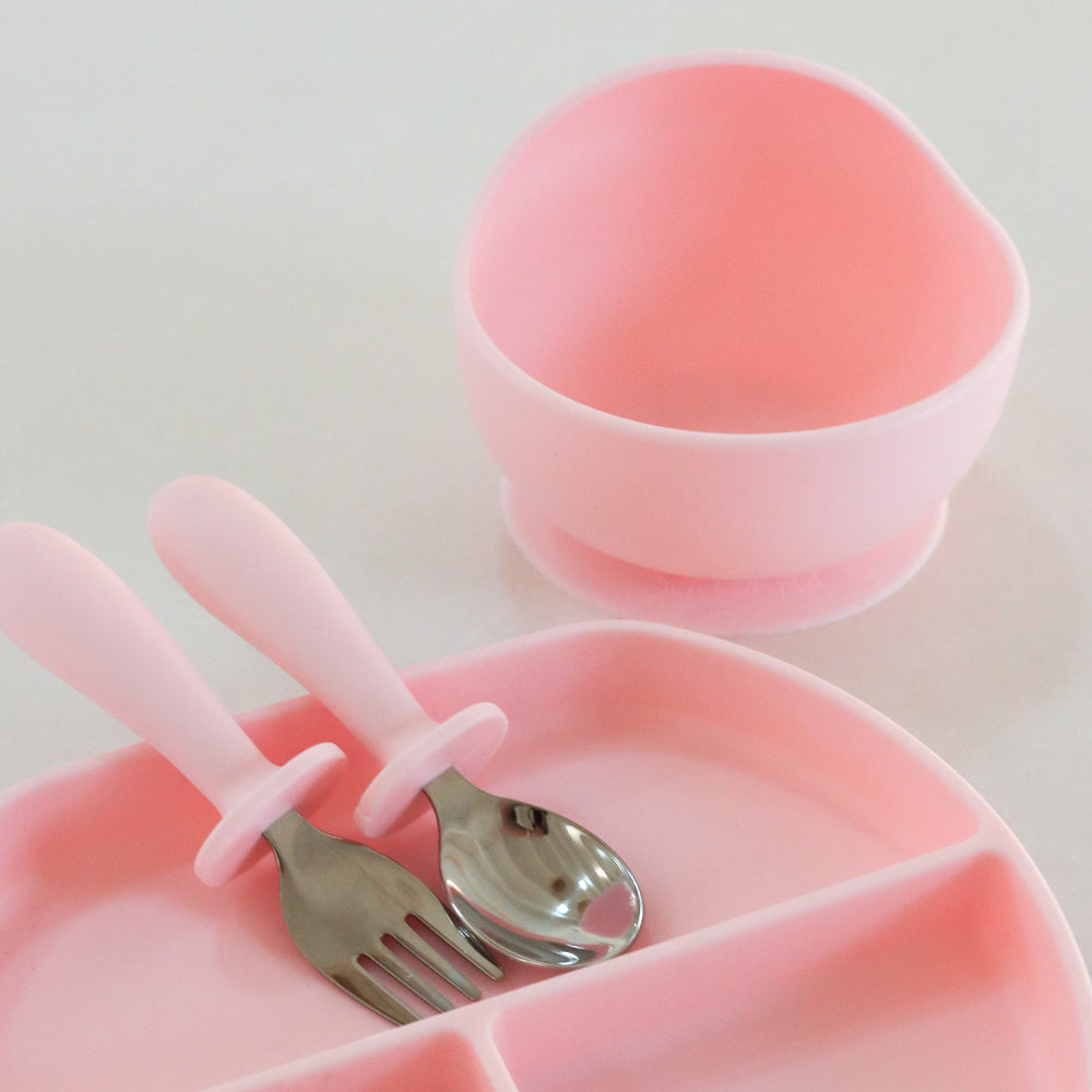 Pink Silicone Suction Bowl - SPOLSH