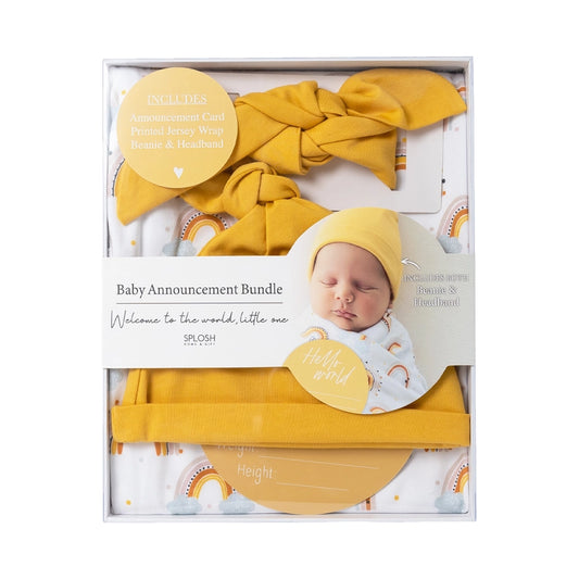 Rainbows Baby Announcement Bundle - SPLOSH